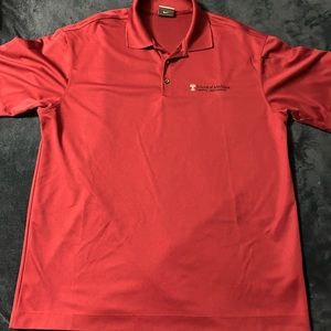 Nike shirt sleeve polo golf shirt.